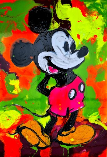 Mickey Mouse shine di Antoni Dragan, Pittura in vendita su Singulart