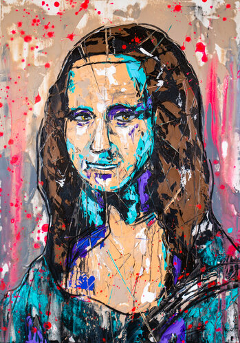 Mona Lisa progressive multipaint de Antoni Dragan, Pintura a la venta en Singulart