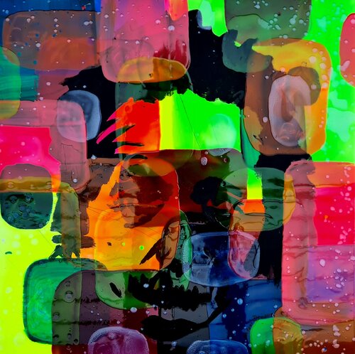 Albert Einstein in abstract van Antoni Dragan, Schilderij te koop op Singulart