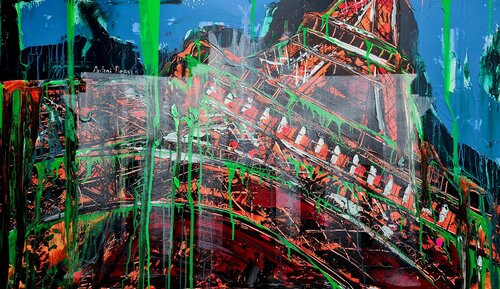 Athens, Berlin and foggy Paris di Antoni Dragan, Pittura in vendita su Singulart