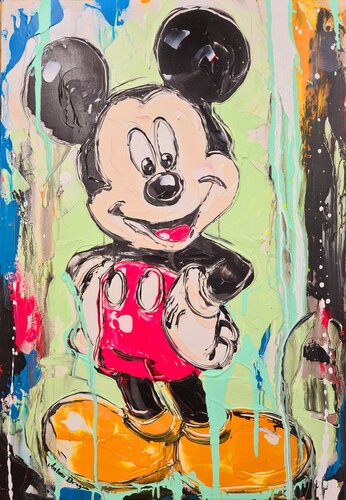 Hey Minnie! (Mickey Mouse) von Antoni Dragan, Malerei kaufen auf Singulart
