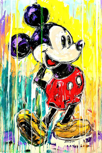 Mickey Mouse limited edition print von Antoni Dragan, Druck kaufen auf Singulart