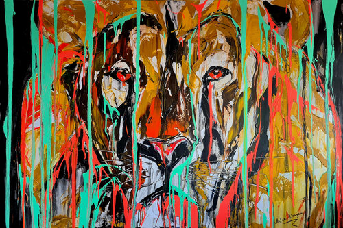Lion limited edition print Antoni Dragan