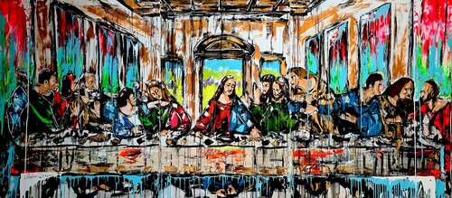 "Eternal Synergy: When Proportion Dines with Divinity" von Antoni Dragan, Malerei kaufen auf Singulart