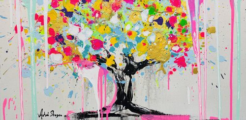 Eternal Glow: The Tree of Life von Antoni Dragan, Malerei kaufen auf Singulart