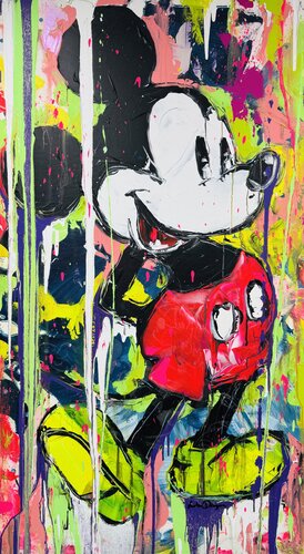 Mickey’s Electric Dream van Antoni Dragan, Schilderij te koop op Singulart