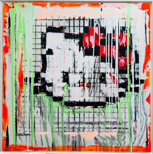 Pixel Kitty by Antoni Dragan, Painting for Sale on Singulart