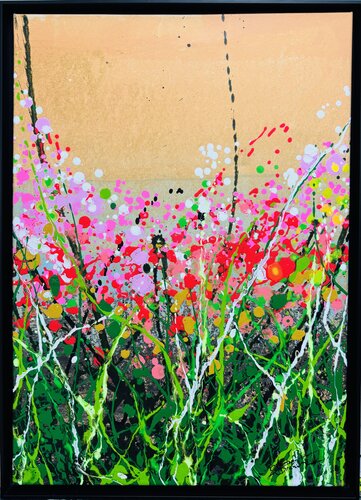 Sunset Flowers di Antoni Dragan, Pittura in vendita su Singulart