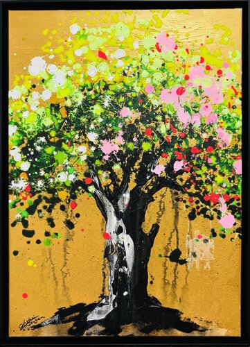 Gold Tree de Antoni Dragan, Pintura a la venta en Singulart