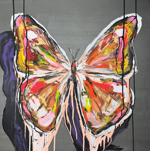 Metamorphosis grey pearl di Antoni Dragan, Pittura in vendita su Singulart