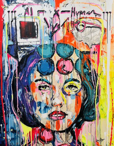 AI x Human by Antoni Dragan, Painting for Sale on Singulart