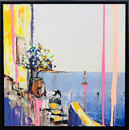 Sunlit Aegean Passage van Antoni Dragan, Schilderij te koop op Singulart