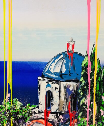 Aegean Sanctuary by Antoni Dragan, Painting for Sale on Singulart