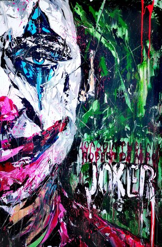 Joker progressive multipaint van Antoni Dragan, Schilderij te koop op Singulart
