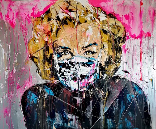 once in 2020... Hope progressive multipaint van Antoni Dragan, Schilderij te koop op Singulart
