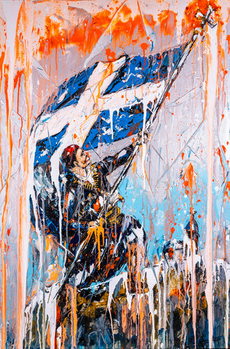 Hellas progressive multipaint (framed) van Antoni Dragan, Schilderij te koop op Singulart