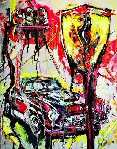 Ferrari 1963 by Antoni Dragan, 회화 for Sale on Singulart