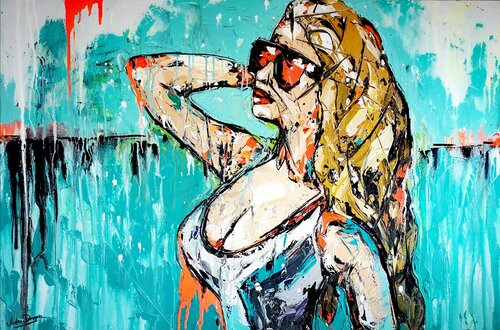 Summer Time (framed) di Antoni Dragan, Pittura in vendita su Singulart