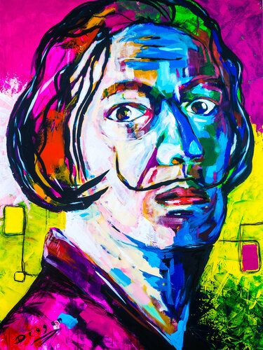 Pop art Dali by Antoni Dragan, Painting for Sale on Singulart