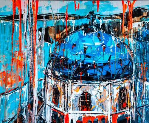 Island spirit Greece (framed) di Antoni Dragan, Pittura in vendita su Singulart