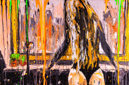 I will wait for you (framed) di Antoni Dragan, Pittura in vendita su Singulart