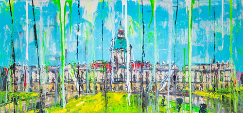 Castle in Germany di Antoni Dragan, Pittura in vendita su Singulart