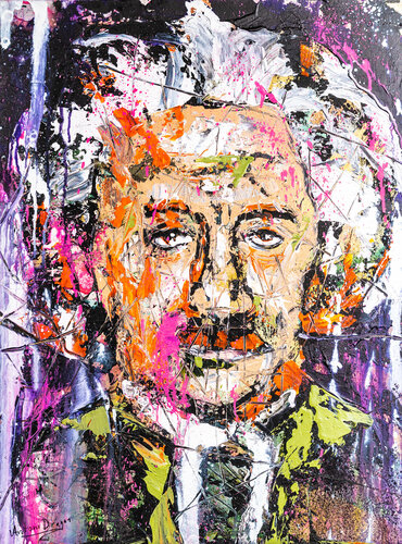 Funky Einstein di Antoni Dragan, Pittura in vendita su Singulart