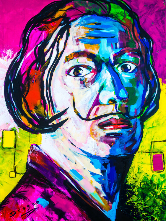 Pop art Dali Antoni Dragan