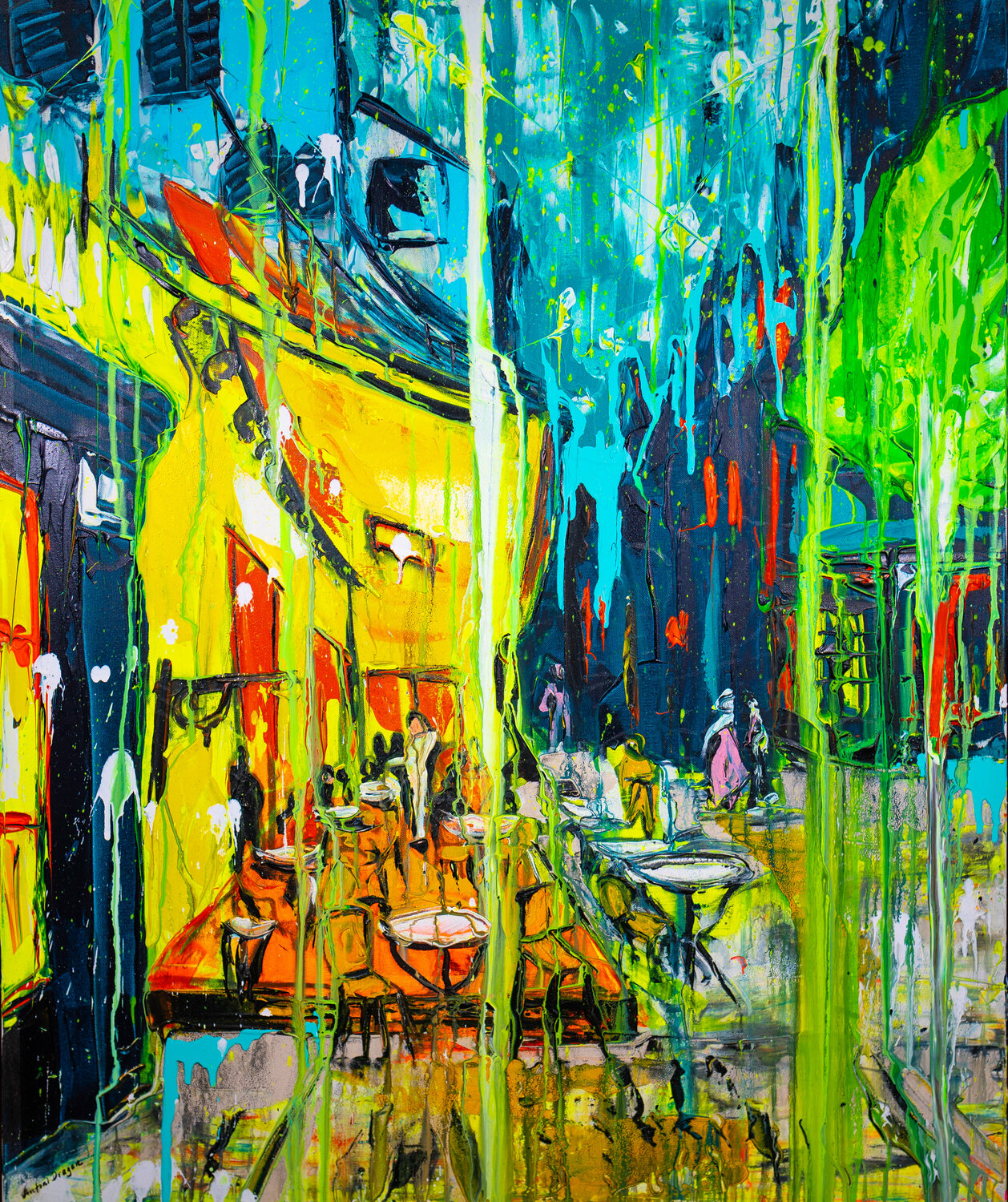 Café Terrace at The Starry Night Antoni Dragan