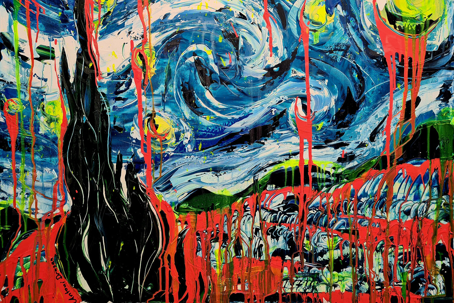 The starry night limited edition print Antoni Dragan