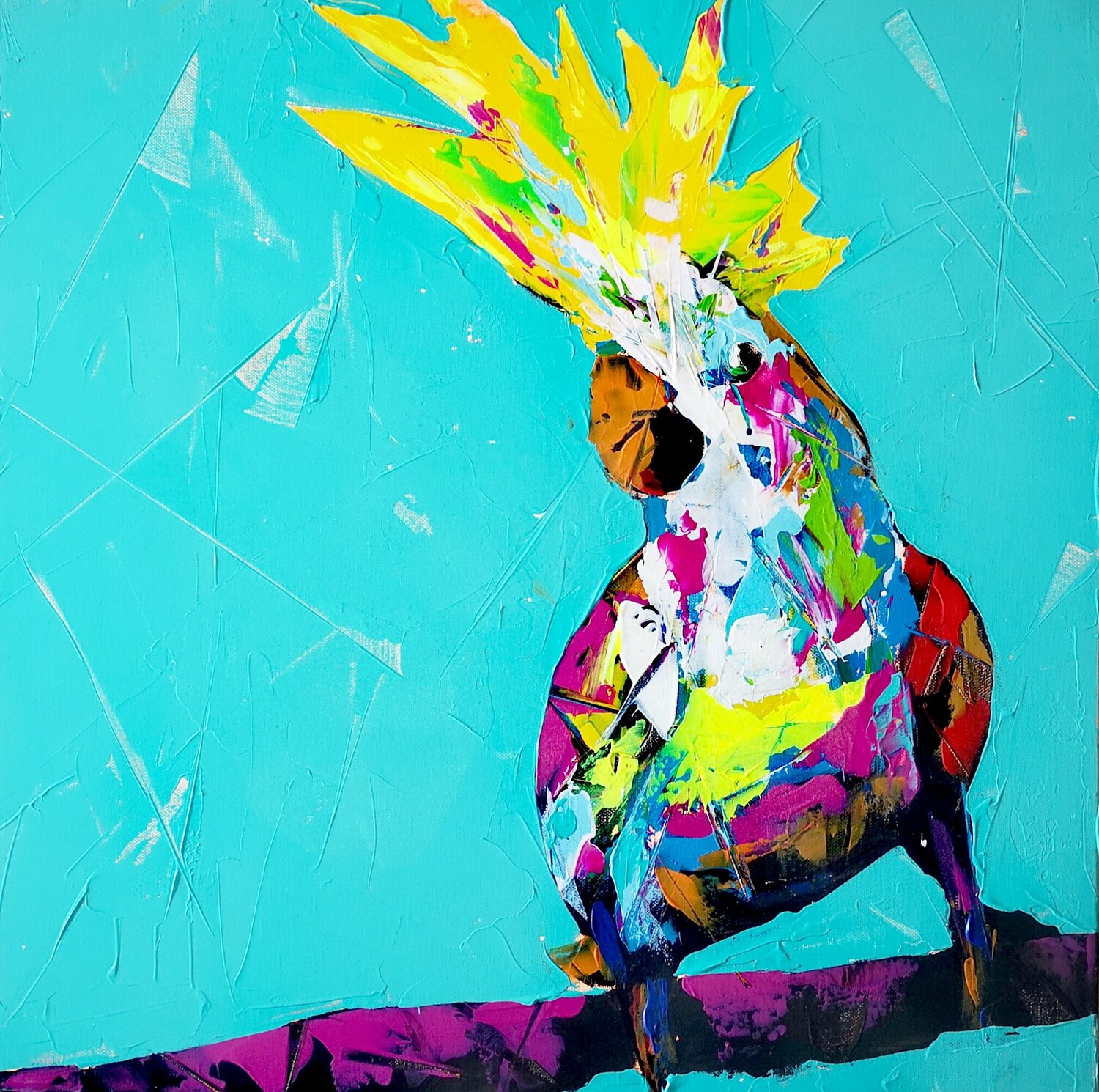 Popart Parrot cute Antoni Dragan