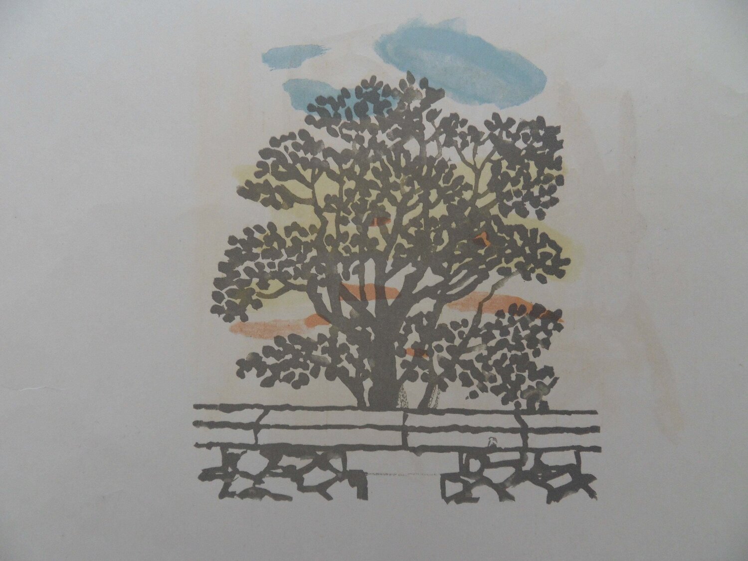 Le chêne, Gravure Maurice Brianchon Édition à vendre