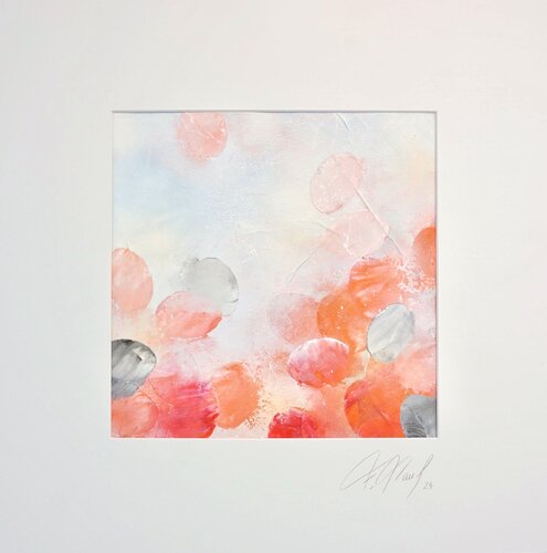 Orange Lotus Mini II di Frederic Paul, Pittura in vendita su Singulart
