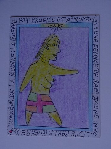 Figure by Frédéric Bruly Bouabré, Work on Paper for Sale on Singulart