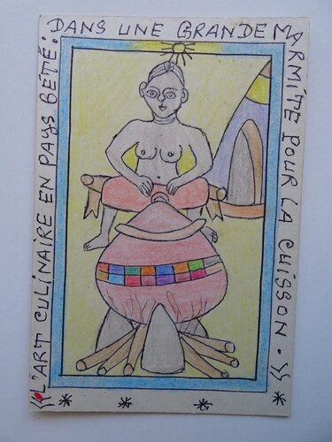L´Art Culinaire von Frédéric Bruly Bouabré, Werk auf Papier kaufen auf Singulart