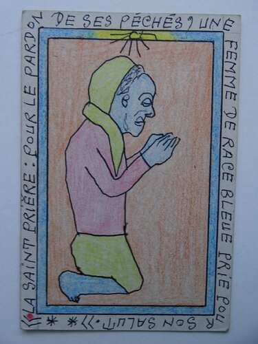 Priere par Frédéric Bruly Bouabré, Œuvre sur papier en vente sur Singulart