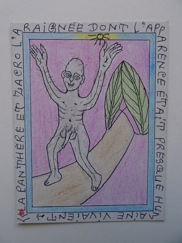 Man di Frédéric Bruly Bouabré, Opera su carta in vendita su Singulart