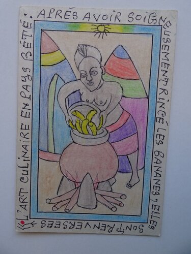 Woman van Frédéric Bruly Bouabré, Werk op papier te koop op Singulart