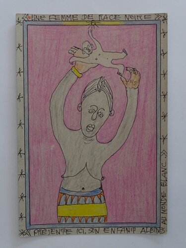 Une Femme de Race by Frédéric Bruly Bouabré, 종이 for Sale on Singulart