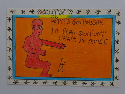 The Red Man by Frédéric Bruly Bouabré, Work on Paper for Sale on Singulart