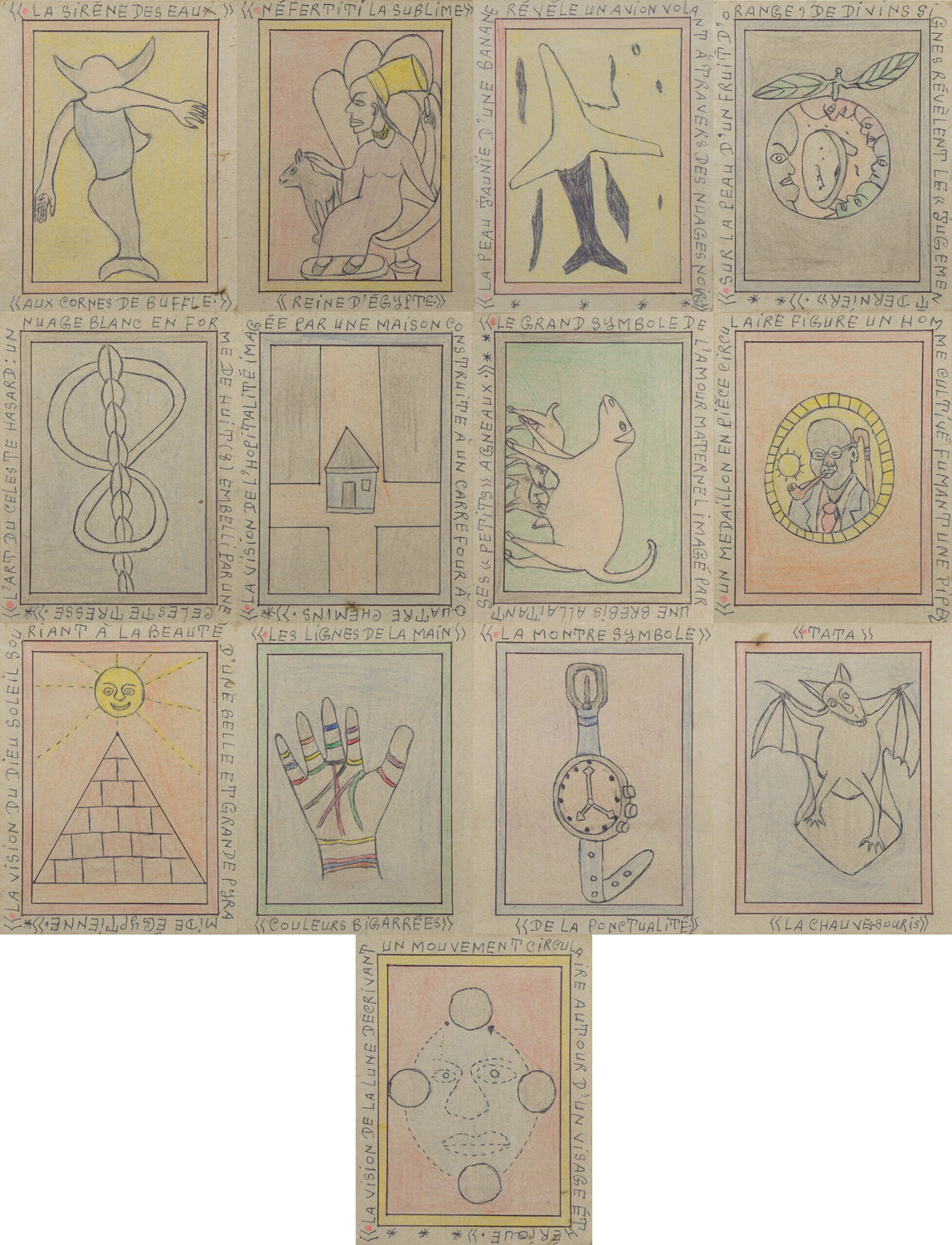Connaissance du monde Frédéric Bruly Bouabré Œuvre sur papier à vendre