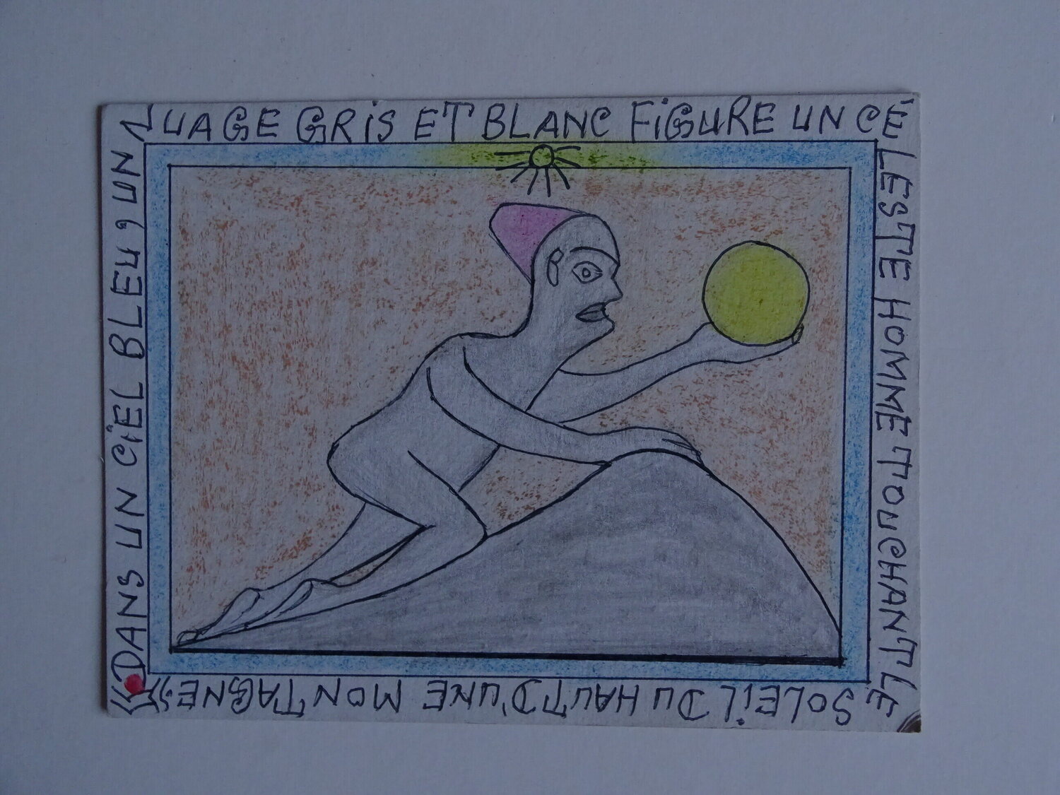 Man Frédéric Bruly Bouabré Œuvre sur papier à vendre