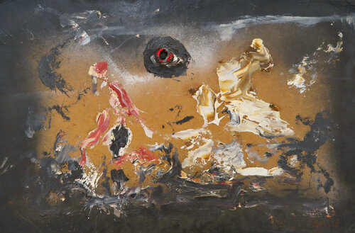 Dancing flames di Hans Burkhardt, Pittura in vendita su Singulart