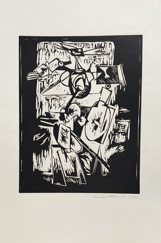 Self portrait van Hans Burkhardt, Afdruk te koop op Singulart