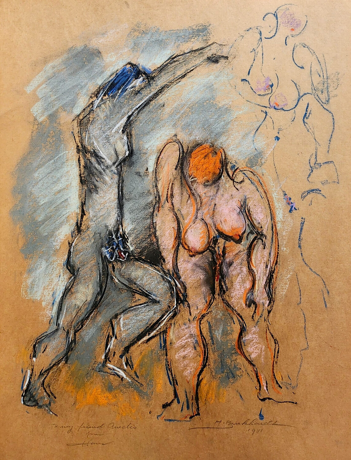 Two nudes Hans Burkhardt