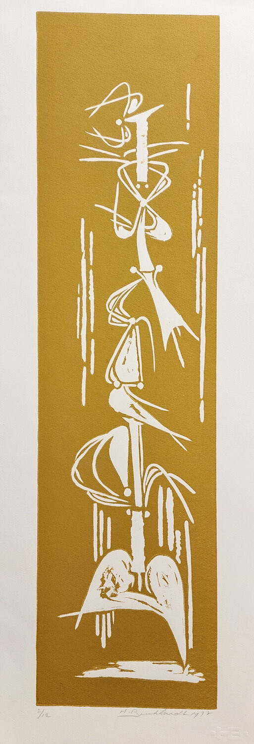Figures in gold Hans Burkhardt