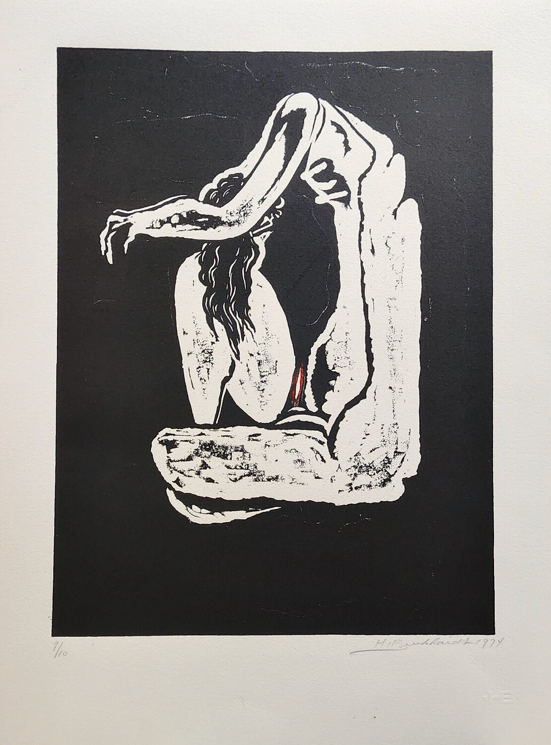 Seated figure Hans Burkhardt
