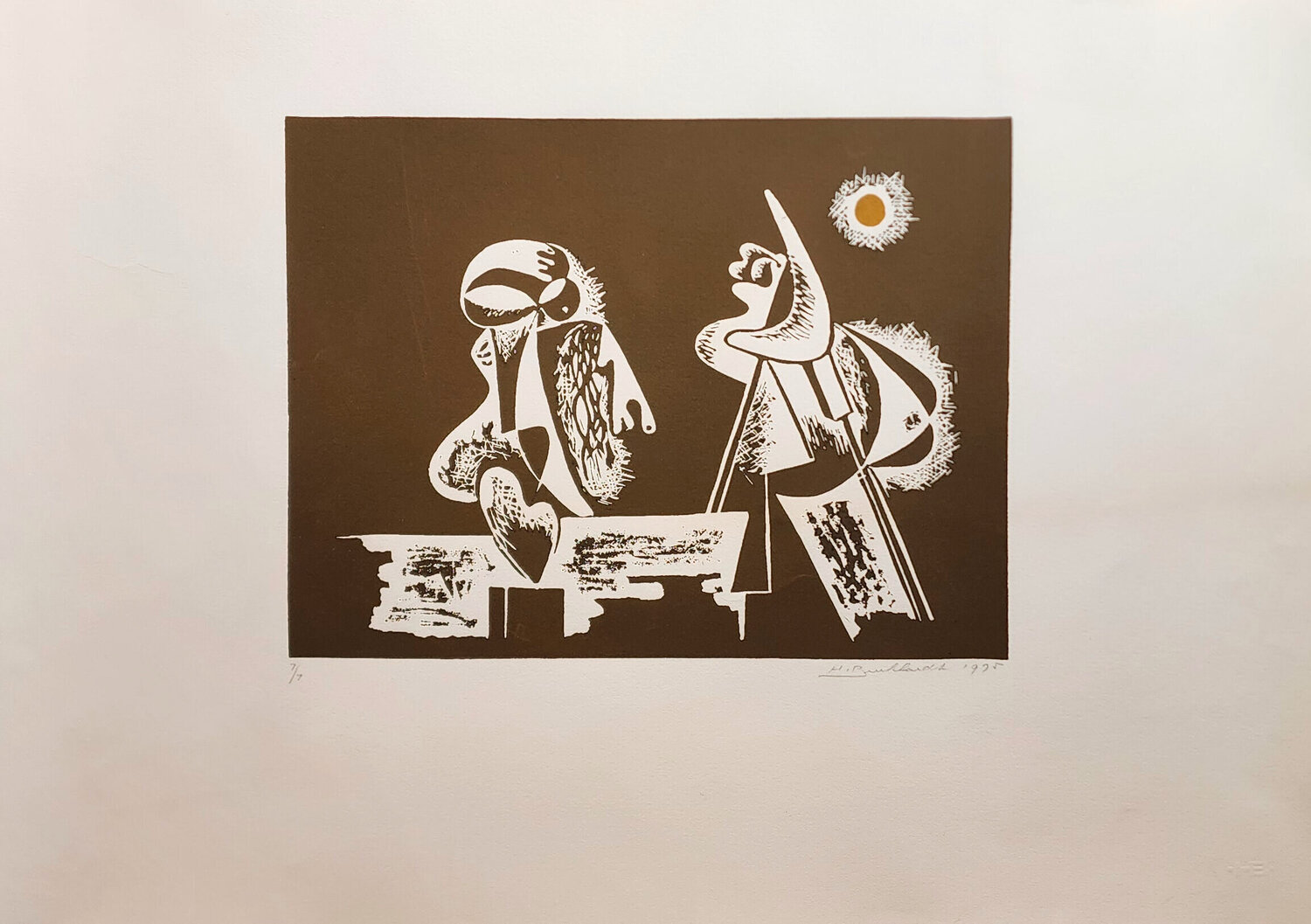 Two figures Hans Burkhardt