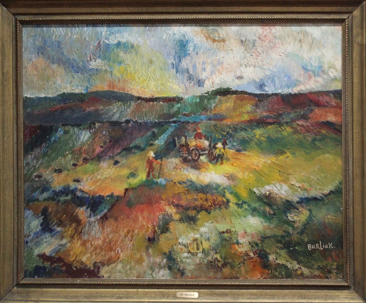 Landscape painting David Burliuk Dipinto originale in vendita