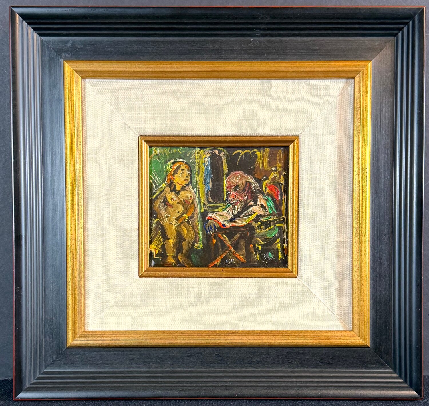 Untitled Original Oil Painting David Burliuk Originalgemälde zu verkaufen